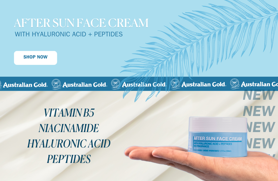 After Sun Face Cream Callout Banner