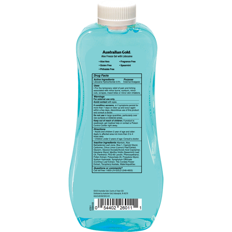 Australian Gold Aloe Freeze Gel with Lidocaine