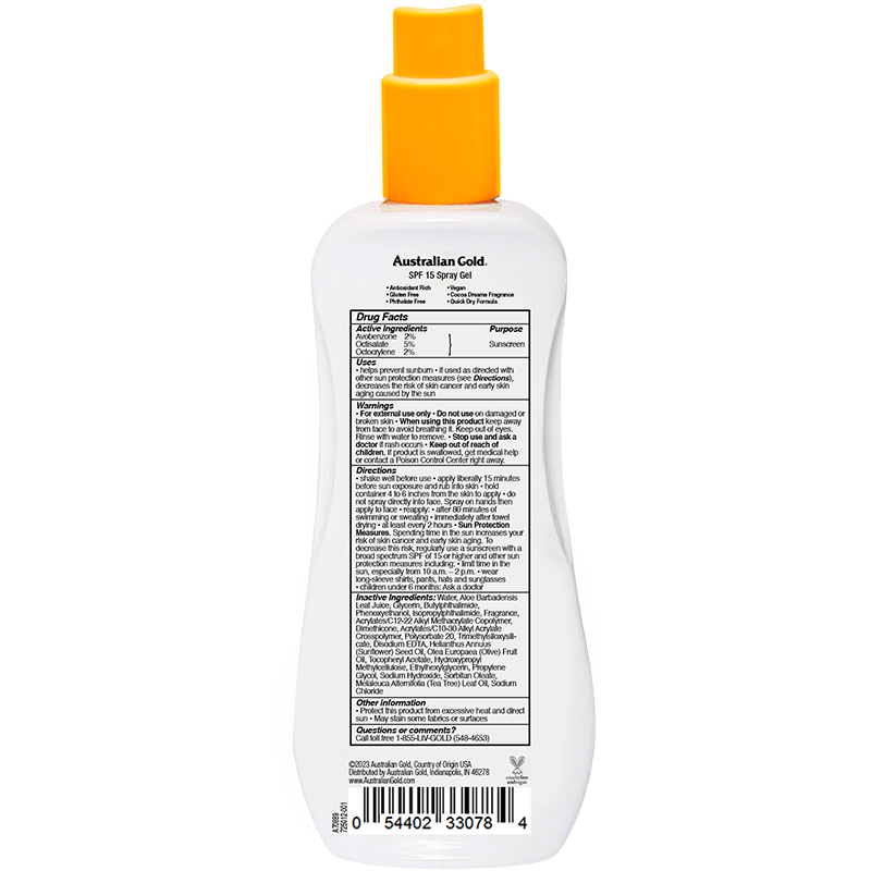 Ultimate Hydration SPF 15 Spray Gel