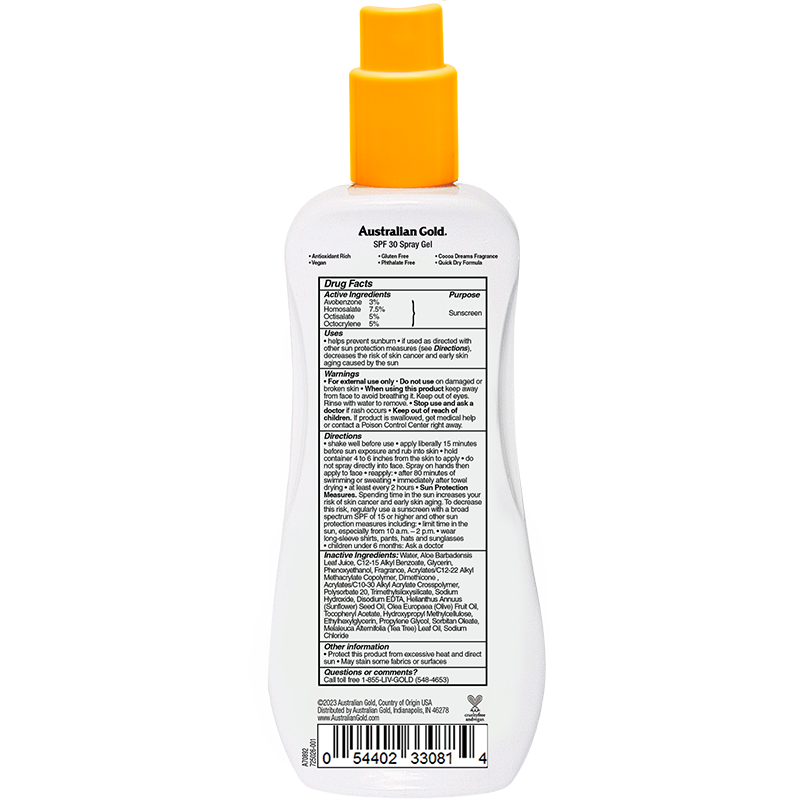 Australian Gold Ultimate Hydration SPF 30 Spray Gel