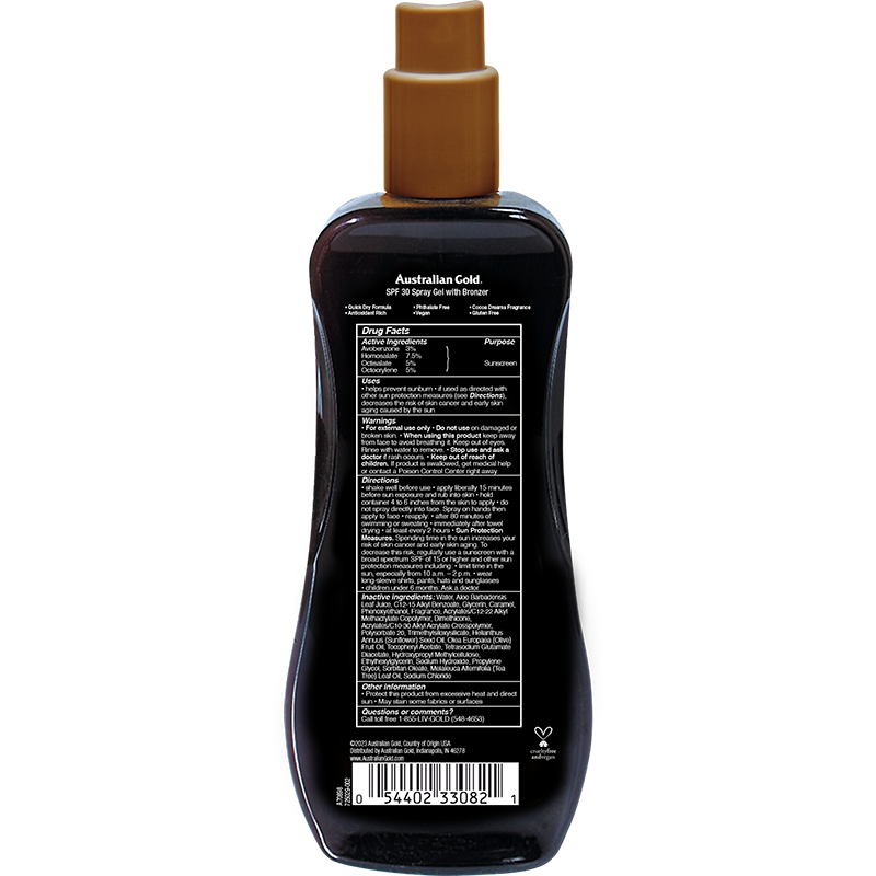 Australian Gold SPF 30 Spray Gel Bronzer