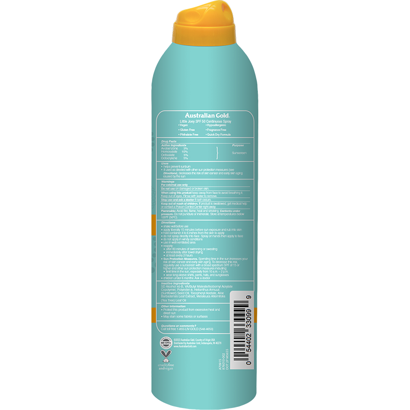 Australian Gold Little Joey SPF 50 Continuous Spray