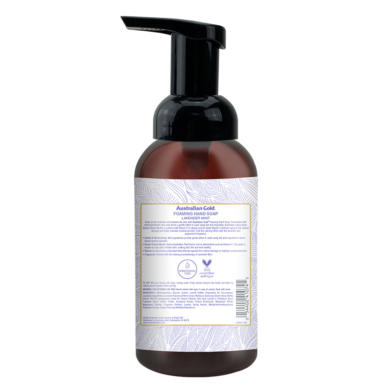 Australian Gold Seaside Retreat Lavender Mint Foaming Hand Soap