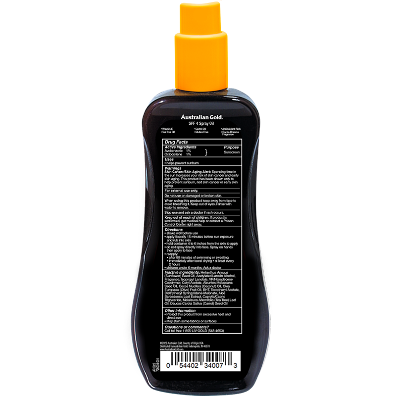 Australian Gold SPF 4 Spray Oil