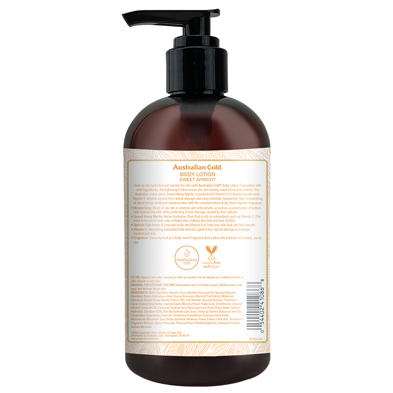 Australian Gold Seaside Retreat Sweet Apricot Body Lotion