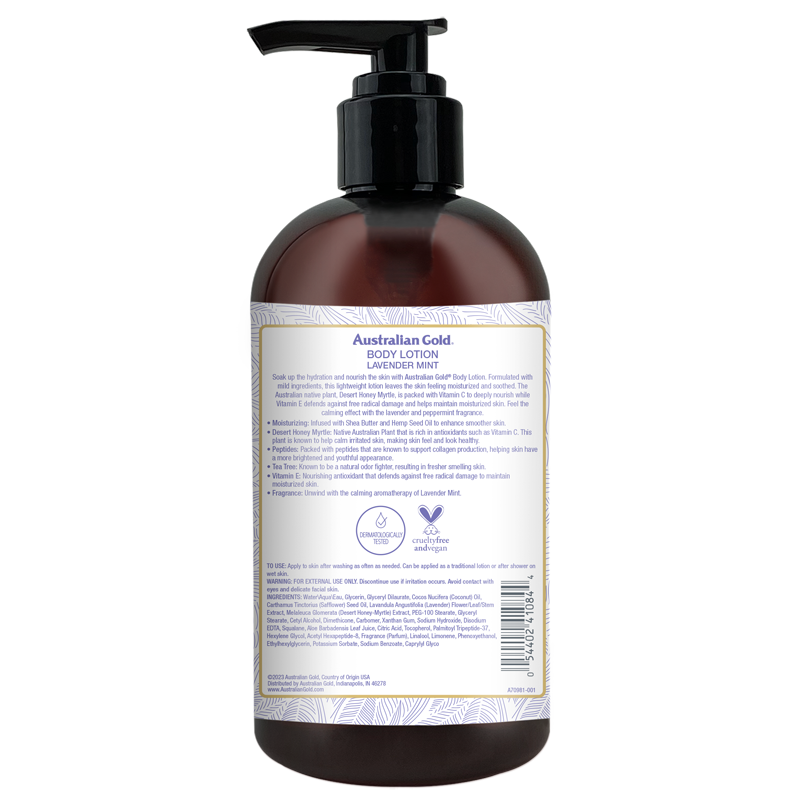 Australian Gold Seaside Retreat Lavender Mint Body Lotion