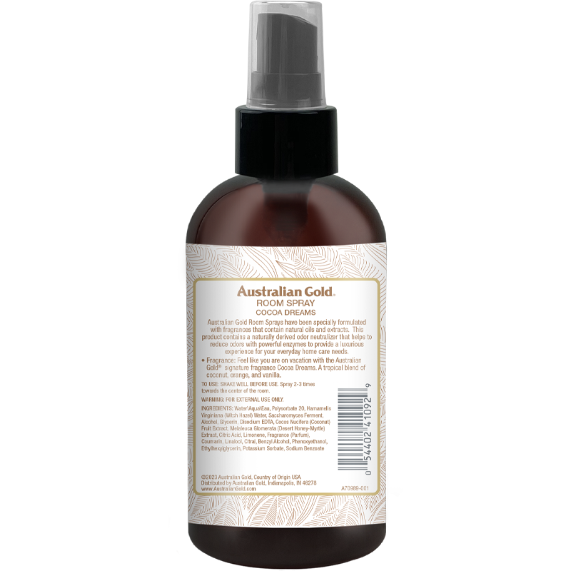Australian Gold Seaside Retreat Cocoa Dreams Room Spray