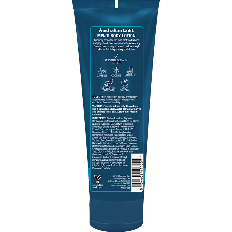 Australian Gold Men's Costal Breeze Body Lotion