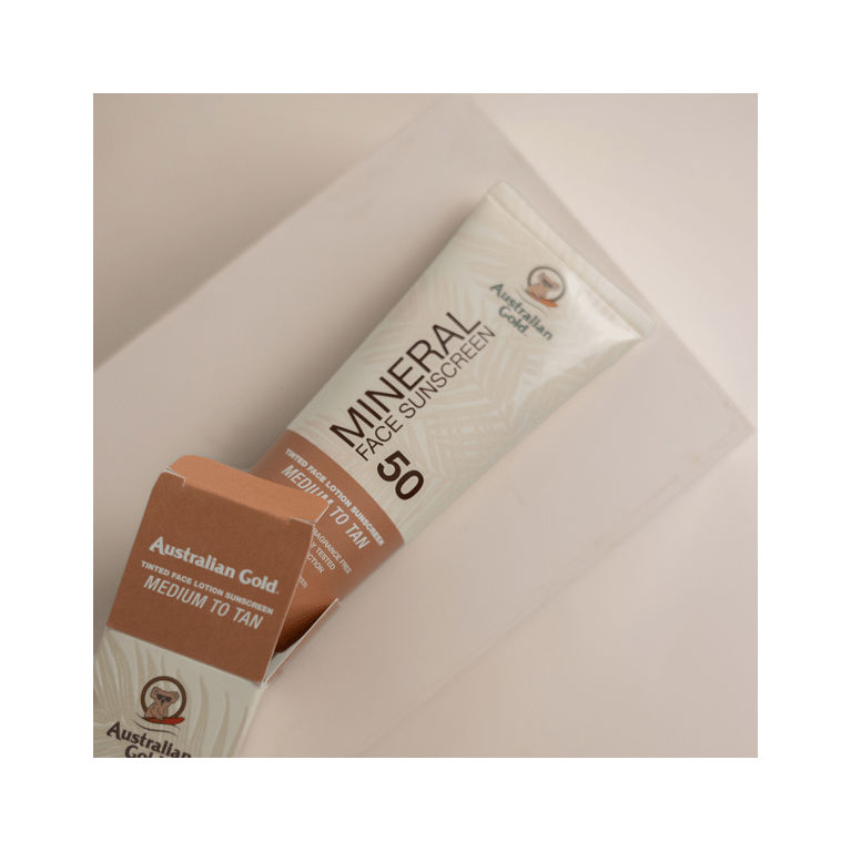 Australian Gold Mineral Tinted Face SPF 50 Medium to Tan 2.5 fl oz