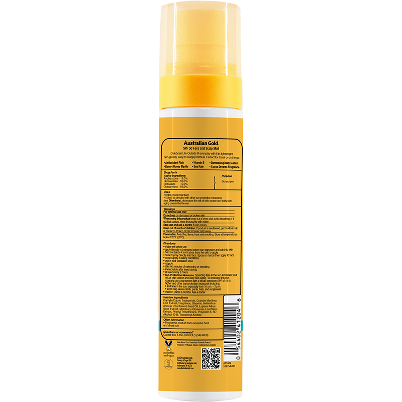 SPF 50 Face & Scalp Mist