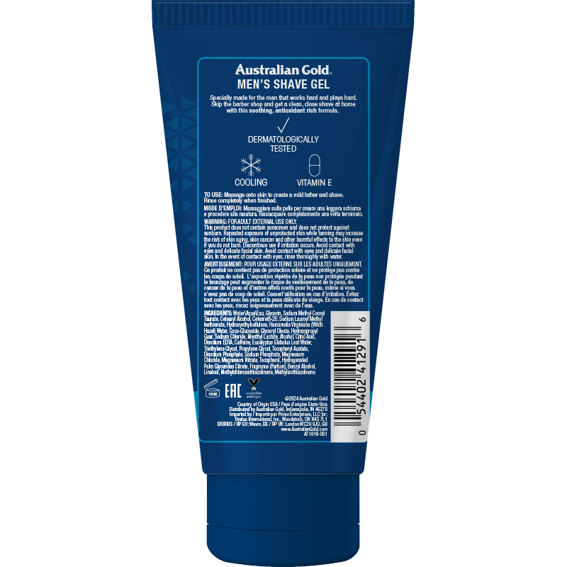 Australian Gold Men's Shave Gel