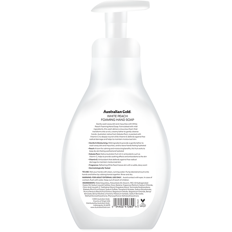 Foaming Hand Soap - White Peach Scented