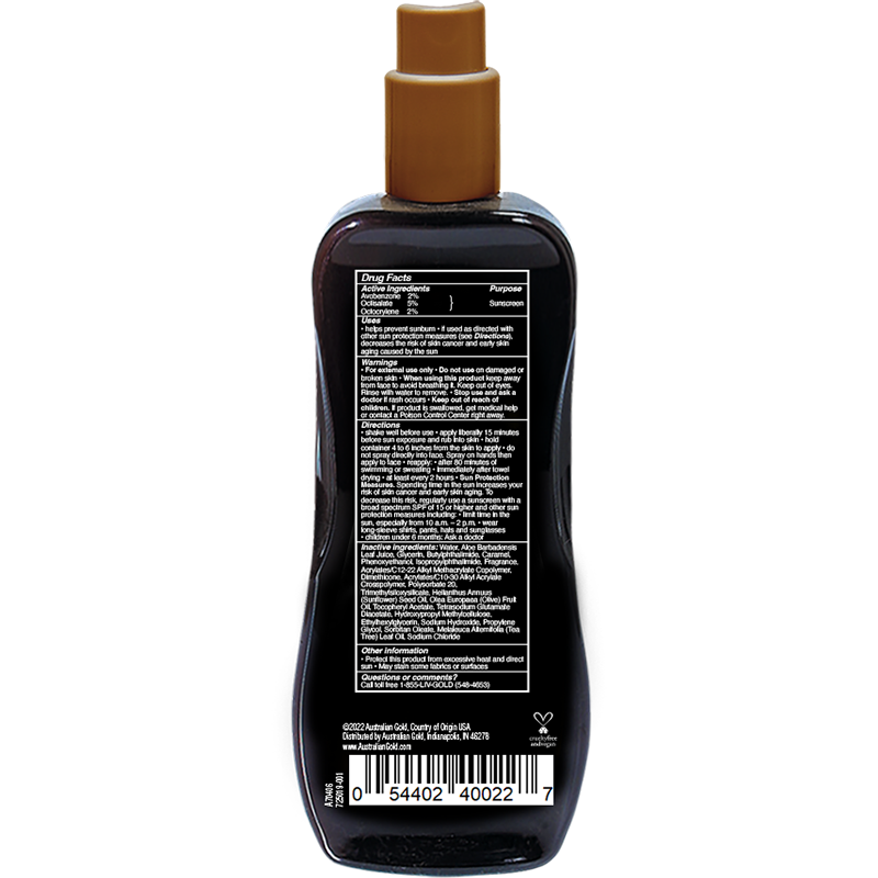 Australian Gold SPF 15 Spray Gel Bronzer Travel Size