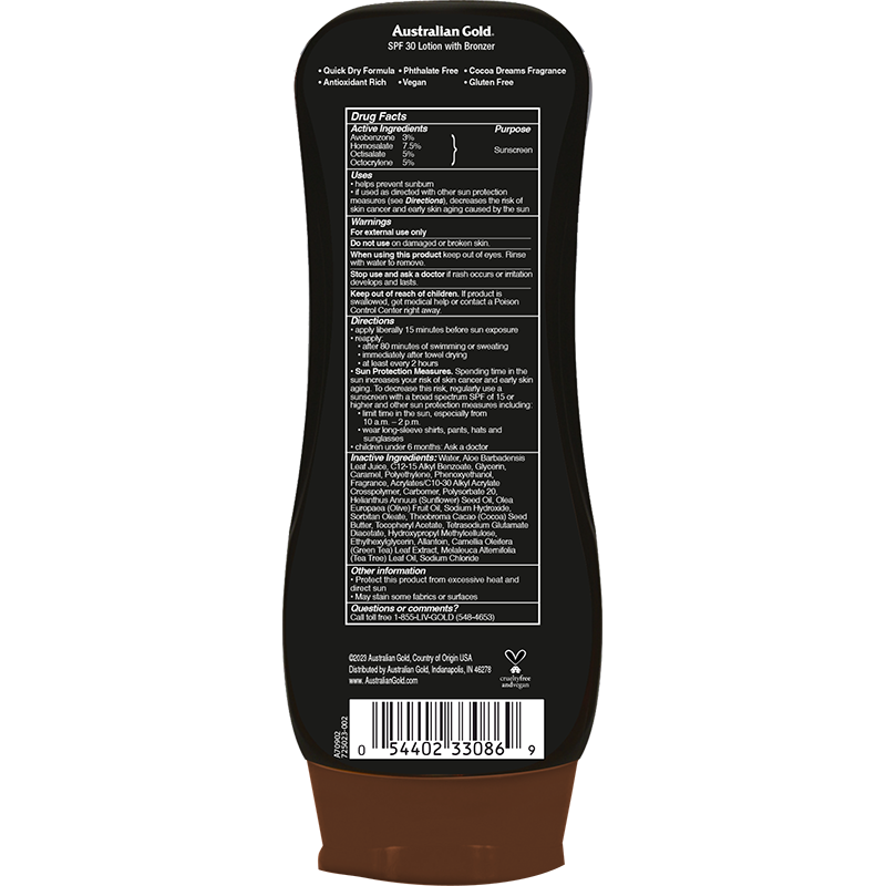 Australian Gold SPF 30 Lotion Bronzer