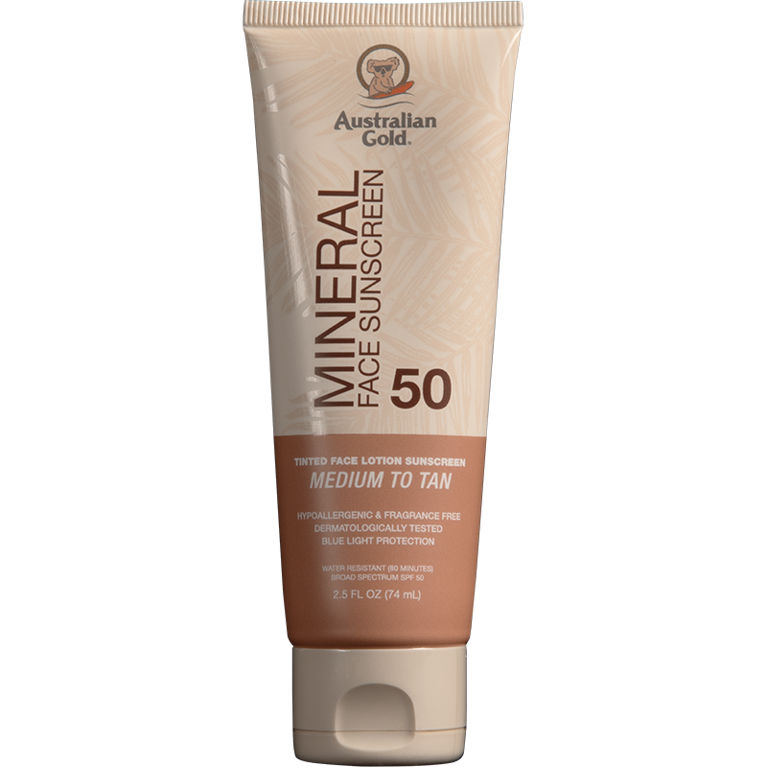Australian Gold Mineral SPF 50 Tinted Face Medium to Tan