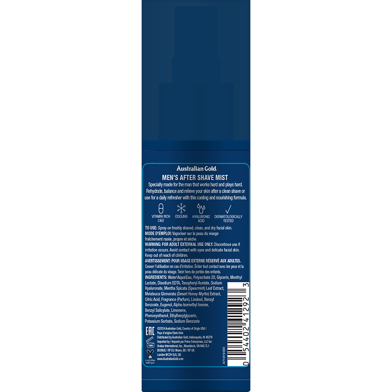 Australian Gold Men's After Shave Mist