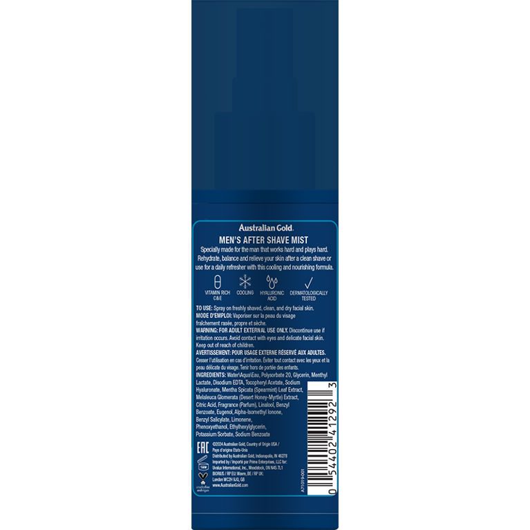 Australian Gold Men's After Shave Mist