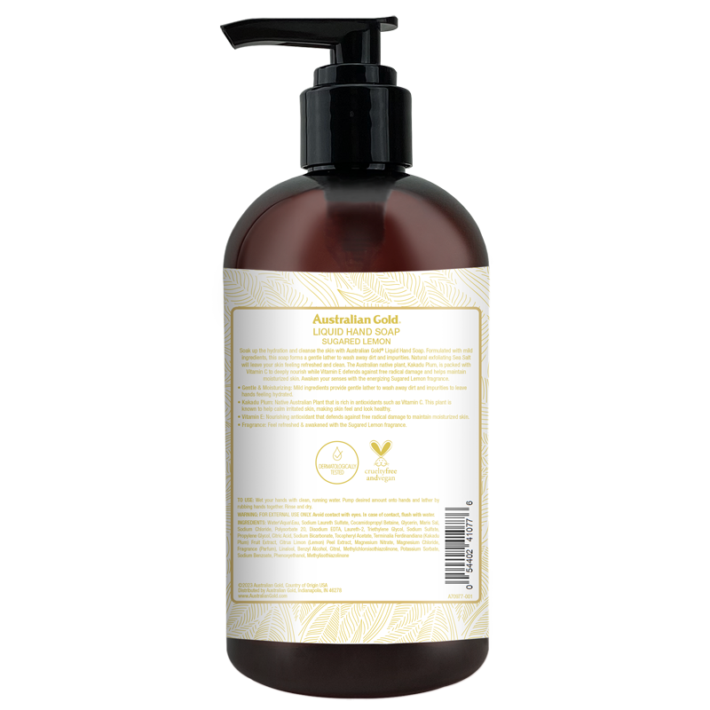 Australian Gold Seaside Retreat Sugared Lemon Liquid Hand Soap