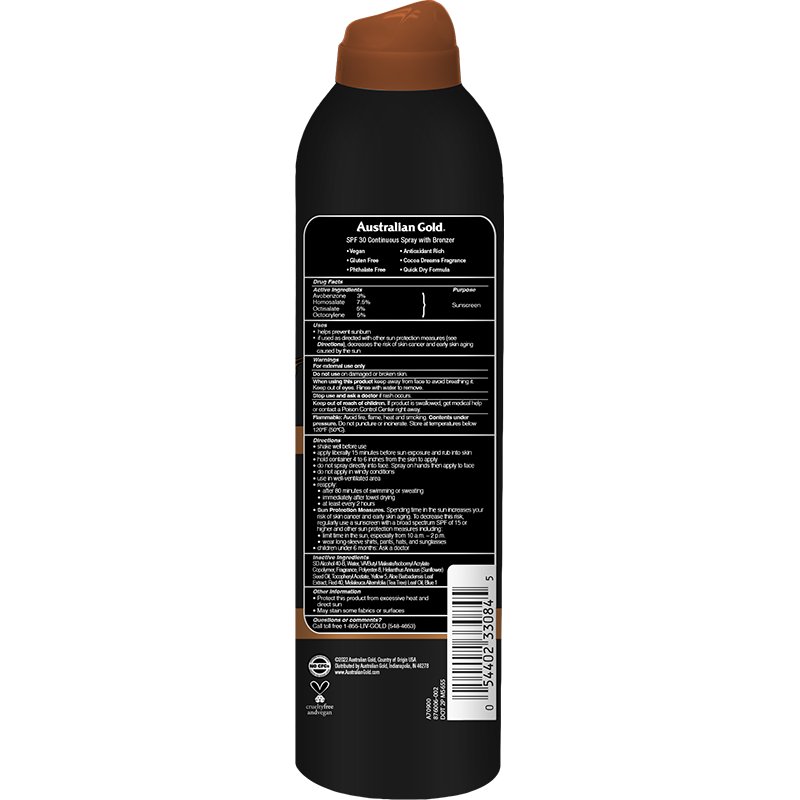 Australian Gold SPF 30 Continuous Spray Bronzer