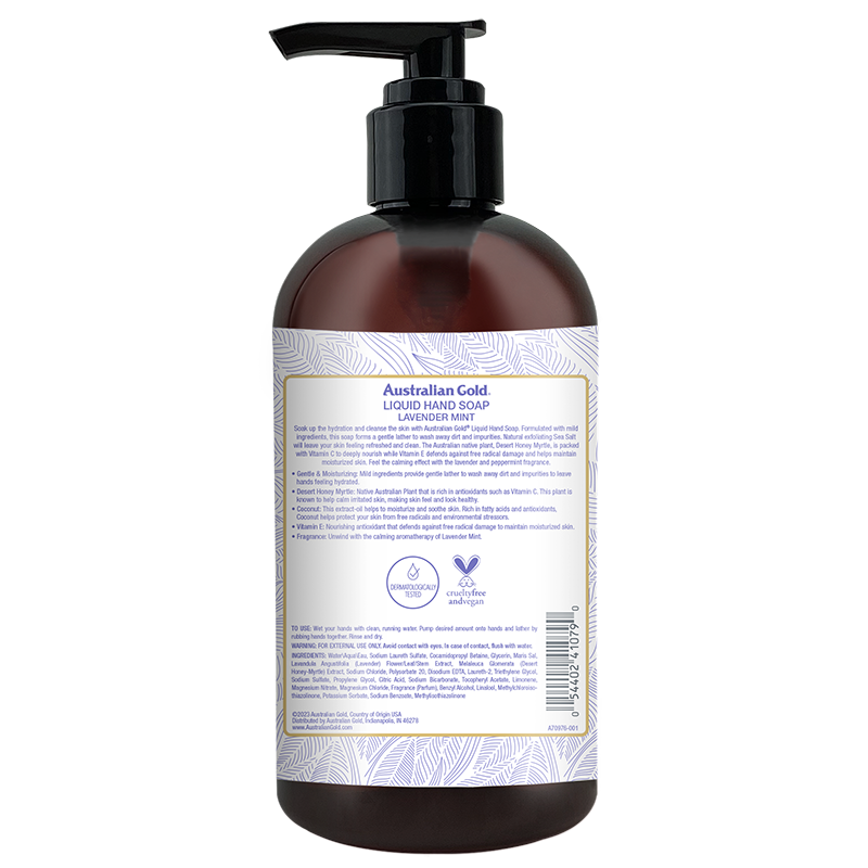 Australian Gold Seaside Retreat Lavender Mint Liquid Hand Soap