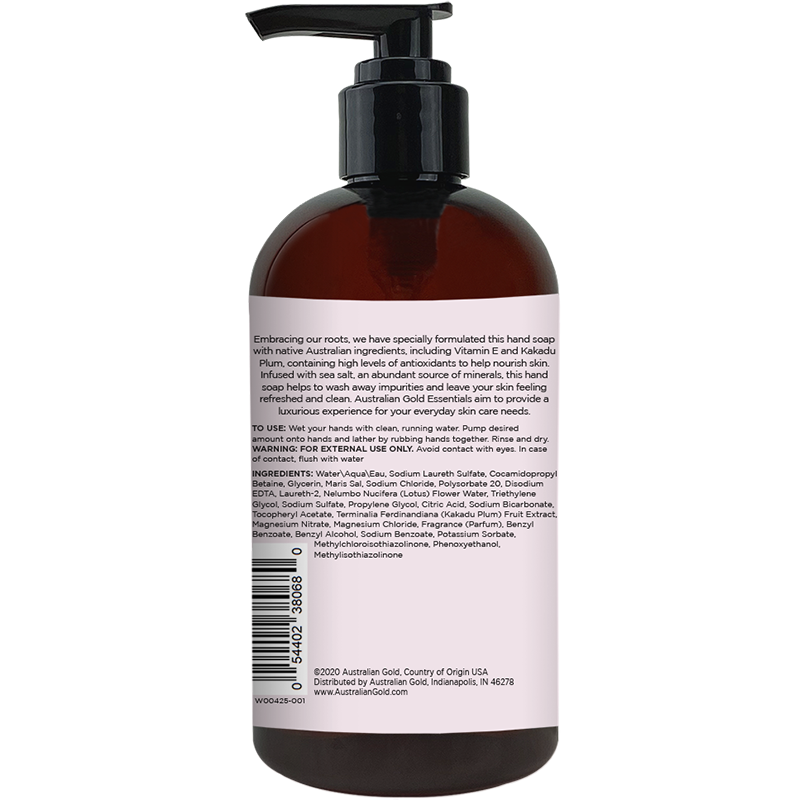 Australian Gold AG Essentials Liquid Hand Soap Fresh Lotus