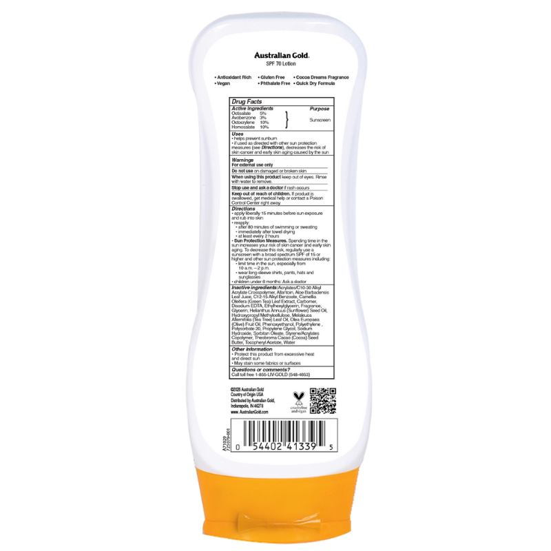 Australian Gold Ultimate Hydration SPF 70 Lotion