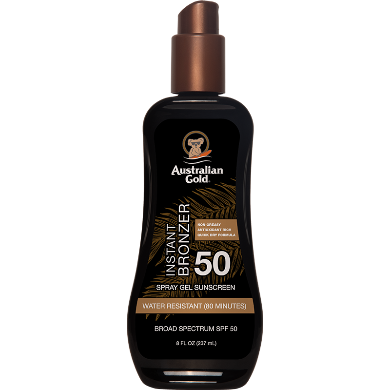 australian gold SPF 50 Spray Gel Bronzer 8 fl oz