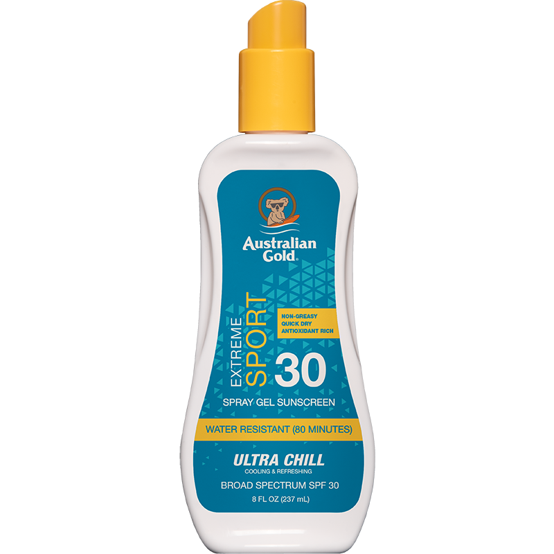 australian gold SPF 30 Spray Gel Sport Ultra Chill 8 fl oz
