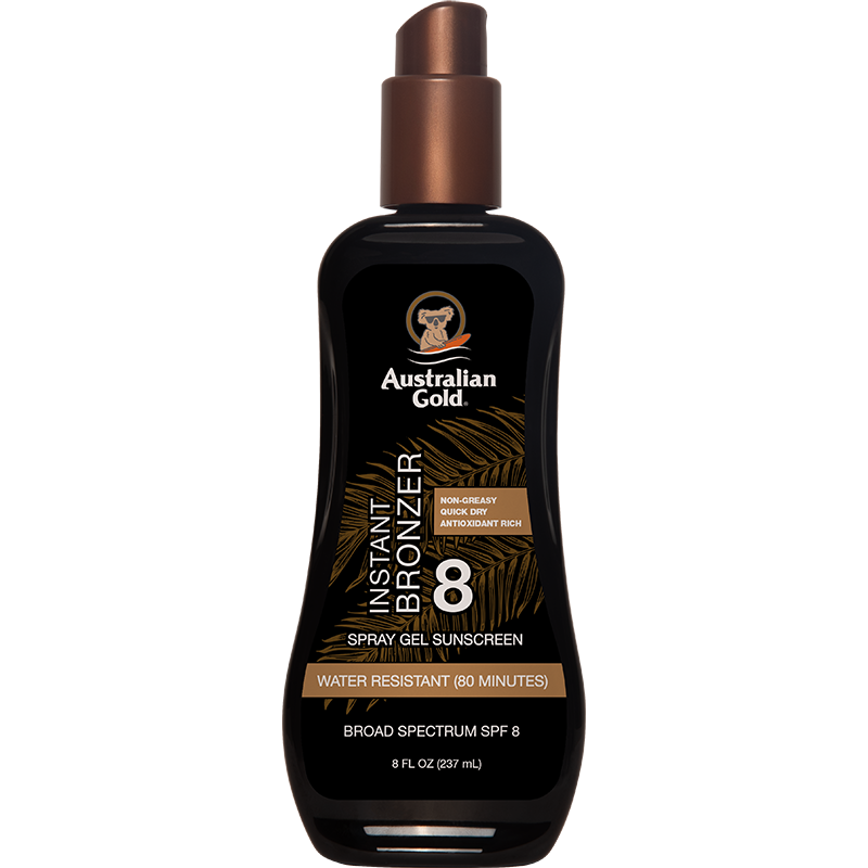 australian gold SPF 8 Spray Gel Bronzer 8 fl oz