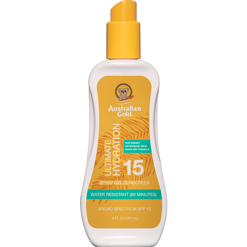 australian gold SPF 15 Spray Gel 8 fl oz