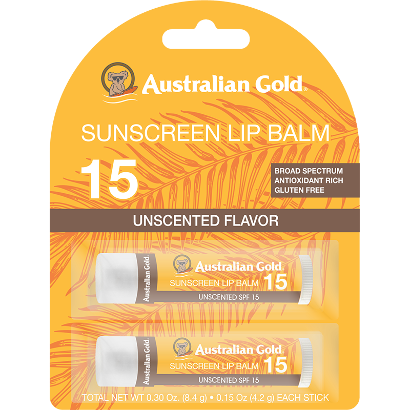 australian gold SPF 15 Lip Balm 2 Pack - Unscented
