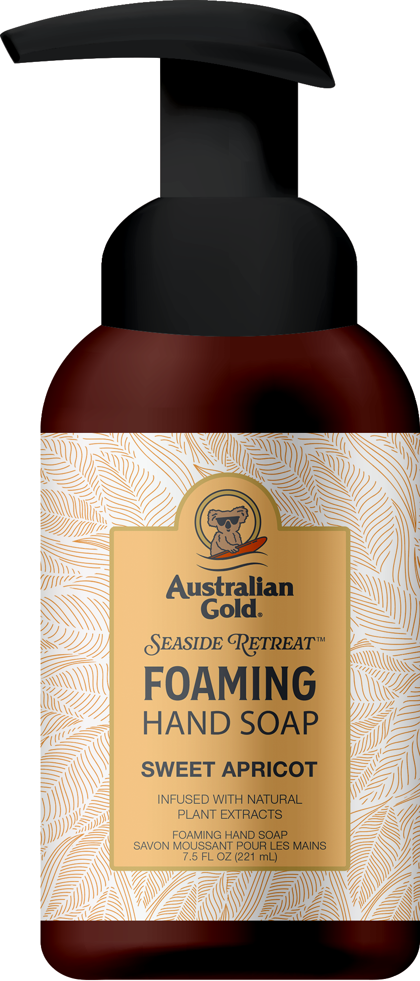 australian gold Seaside Retreat Sweet Apricot Foaming Hand Soap 7.5 fl oz