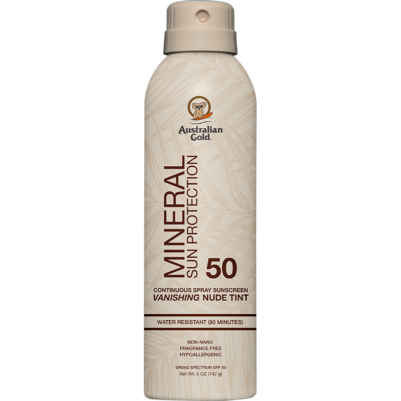 australian gold Mineral SPF 50 Continuous Spray 5 FL OZ