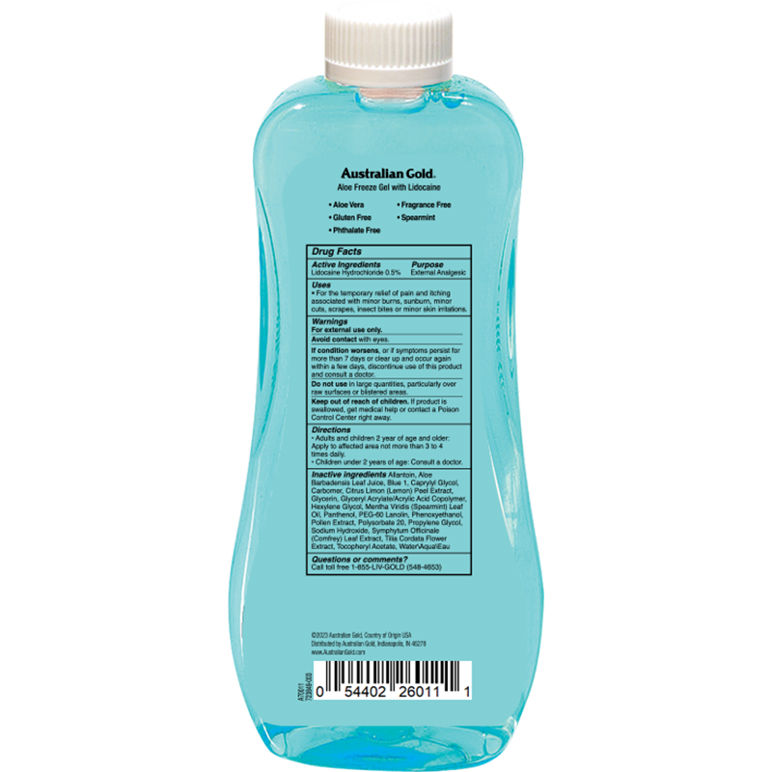 Freeze Gel Lidocaine 8 fl oz