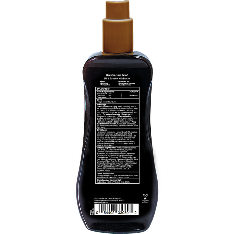 SPF 8 Spray Gel Bronzer 8 fl oz