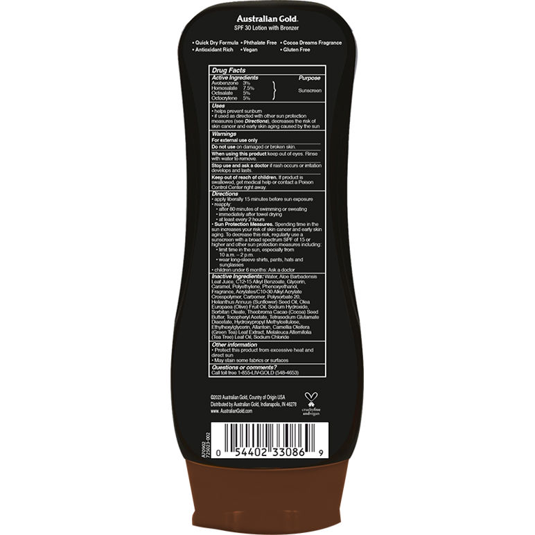 SPF 30 Lotion Bronzer 8 fl oz