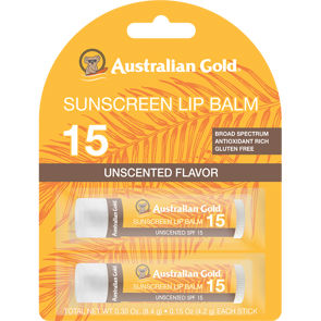 SPF 15 Lip Balm 2 Pack - Unscented