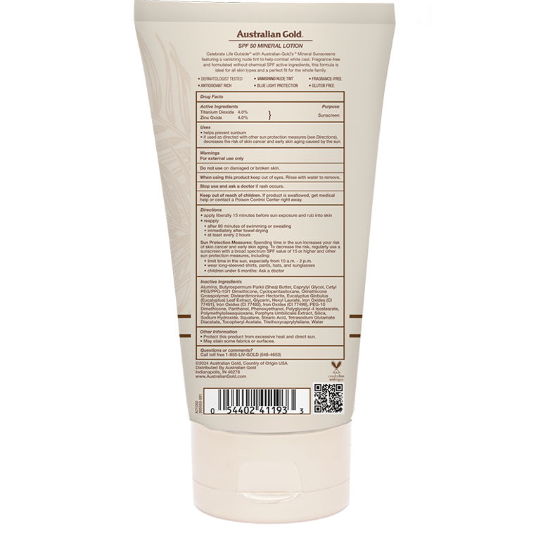 Mineral SPF 50 Lotion 5 FL OZ