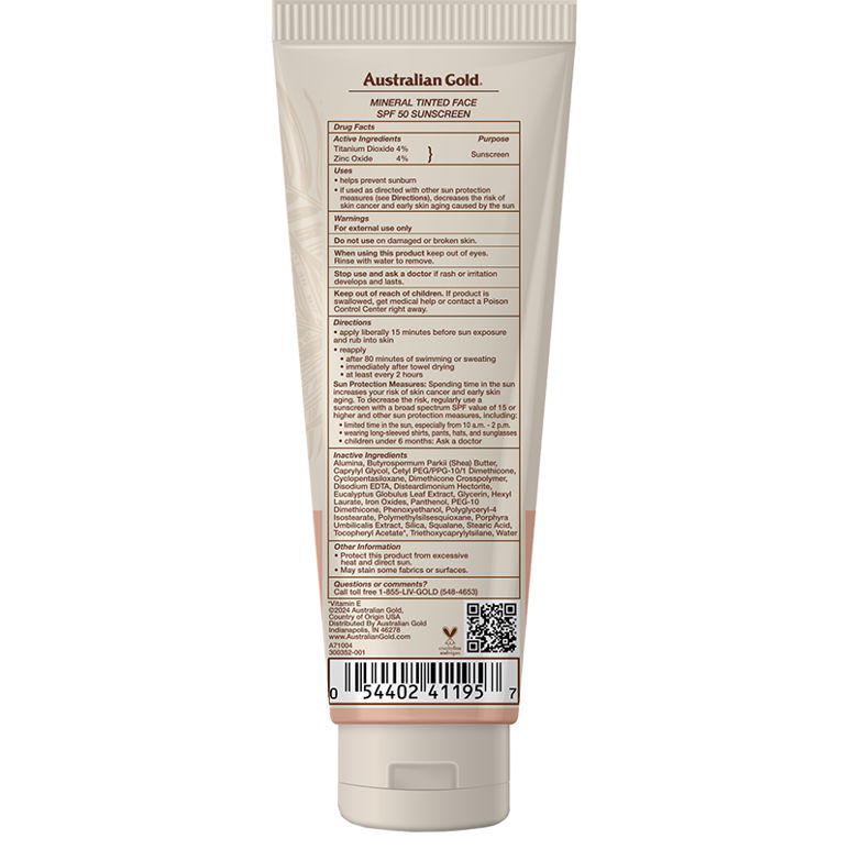 Mineral SPF 50 Tinted Face Fair to Light 2.5 fl oz