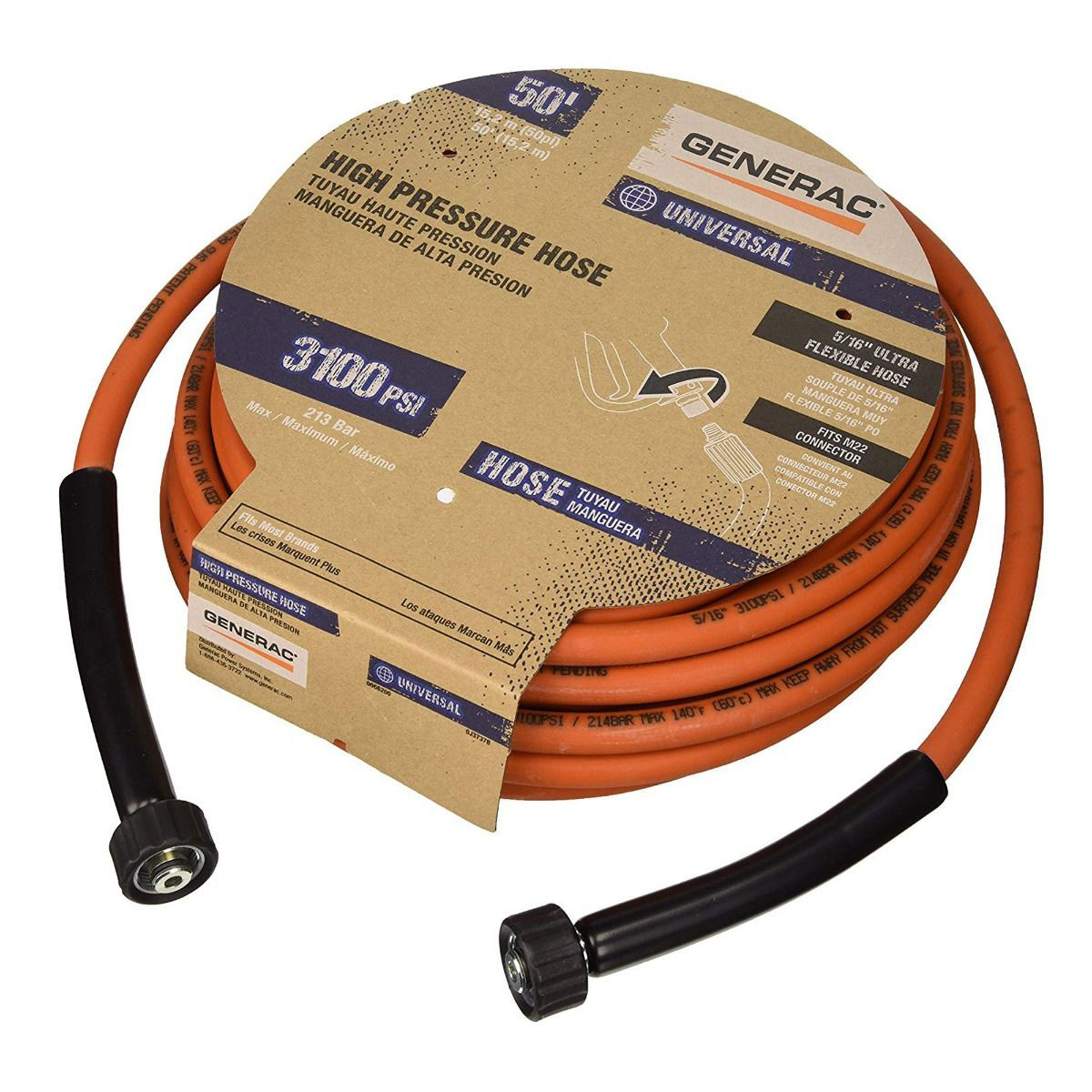 50' x 5/16 Orange Pressure Was