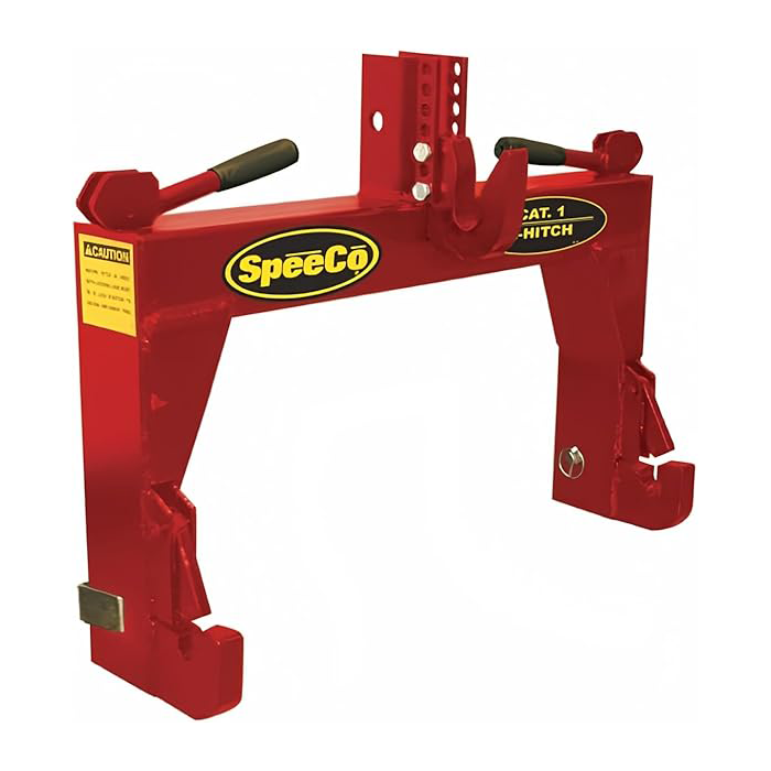 SpeeCo 3-Point Red Tractor Quick Hitch - Category 1, 2000 lb