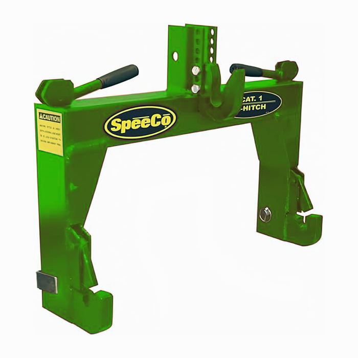SpeeCo 3-Point Green Tractor Quick Hitch - Cat 1, 2000 lb