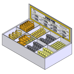 DISPLAY; LYNCH PIN ASST