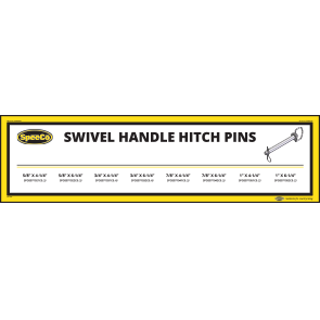 Header Sign, Swivel Hitch Pins, SpeeCo