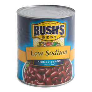 Bean Kidney Dark Red Low Sodium