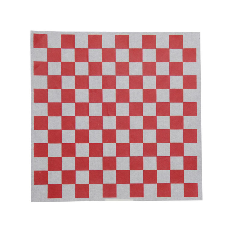 Wrap Paper Red Check Dry Wax 12 Inch X 12 Inch