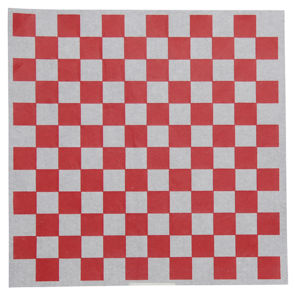 Wrap Paper Red Check Dry Wax 12 Inch X 12 Inch