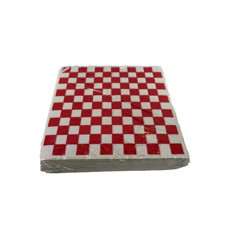 Wrap Paper Red Check Dry Wax 12 Inch X 12 Inch