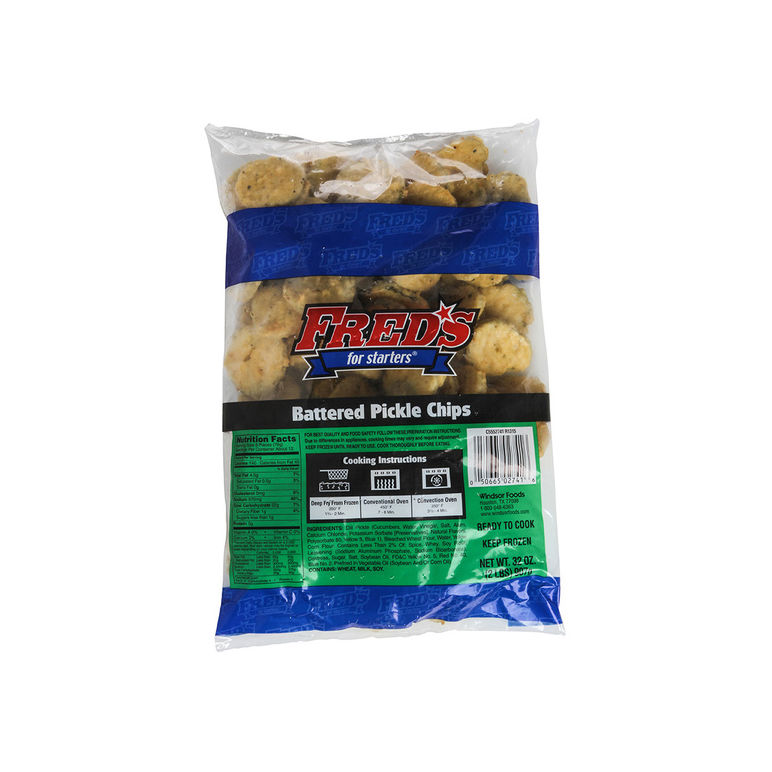 Appetizer Pickle Chips Battered