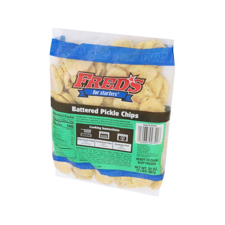 Appetizer Pickle Chips Battered